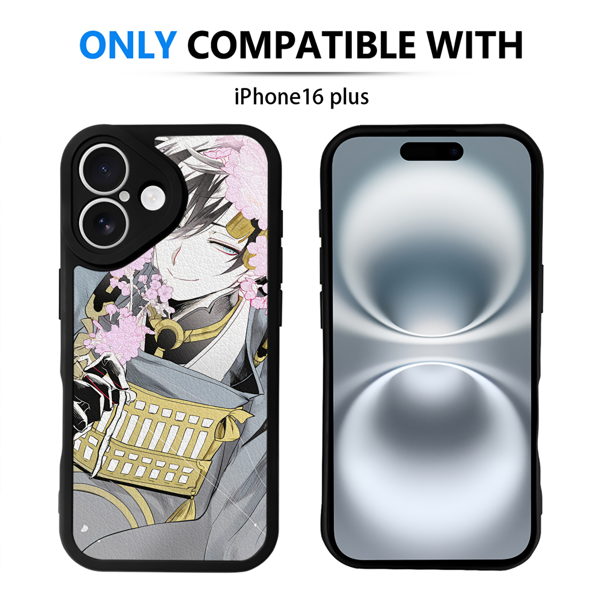 （画像用） 刀剣乱舞 Touken Ranbu 【iPhone 16シリーズ対応】シリコンスマホケース（レザー調） 材質：シリコン